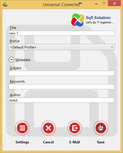 All-in-One PDF, HTML, Word, Doc, TIF, JPG, PS, SVG File Converter